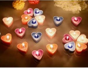 Candles for Valentines’s Day 