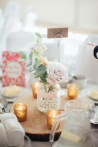 Personalised wedding candles 